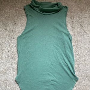 Free people turtleneck muscle style tank top